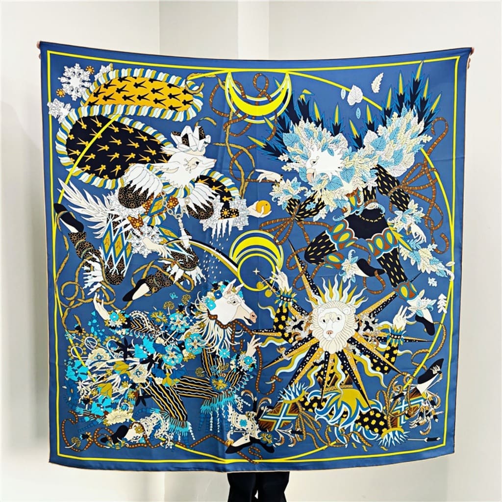 MaraSilk Pure Mulberry Silk Scarf - Square Twill MS528 53" x 53" MS52801