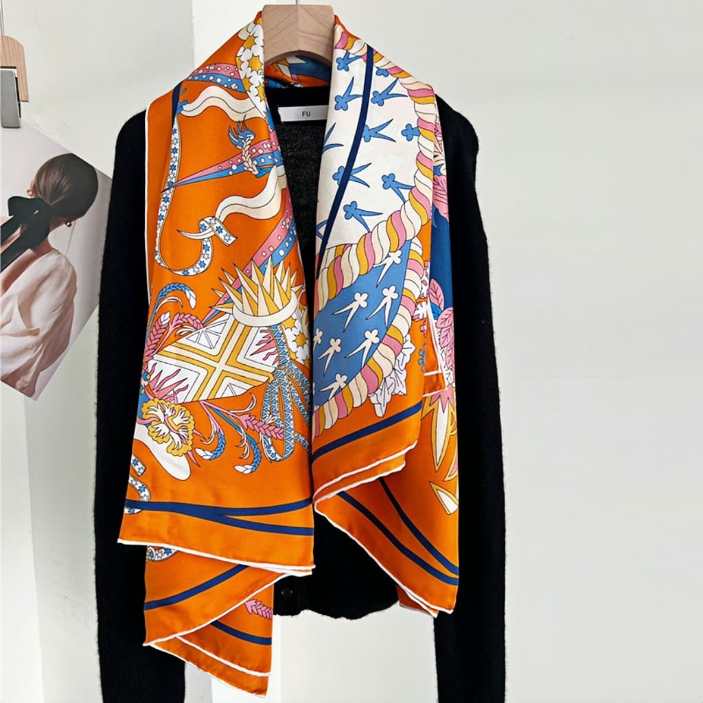 MaraSilk Pure Mulberry Silk Scarf - Square Twill MS528