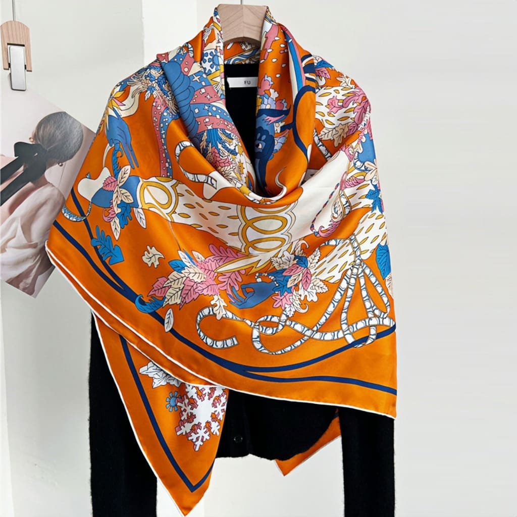 MaraSilk Pure Mulberry Silk Scarf - Square Twill MS528