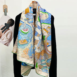 MaraSilk Pure Mulberry Silk Scarf - Square Twill MS529