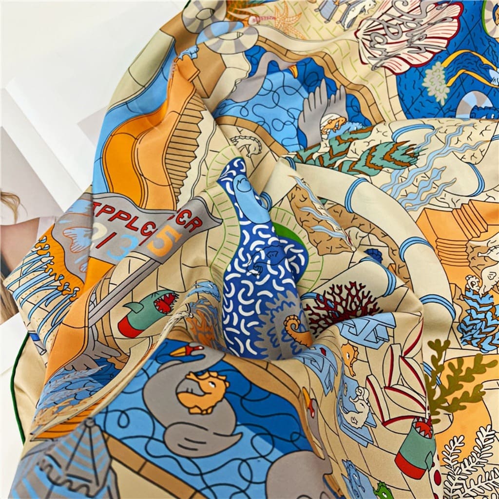 MaraSilk Pure Mulberry Silk Scarf - Square Twill MS529