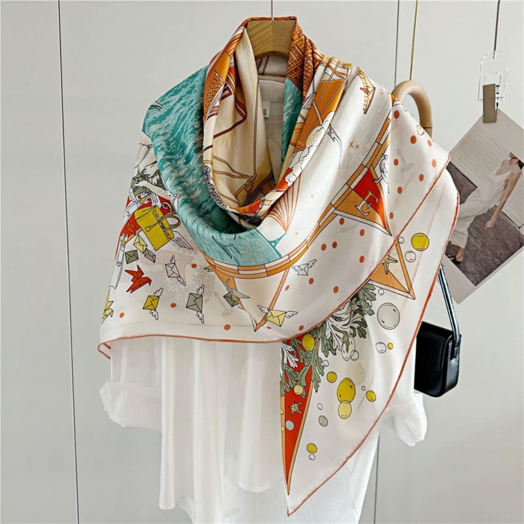 MaraSilk Pure Mulberry Silk Scarf - Square Twill MS530