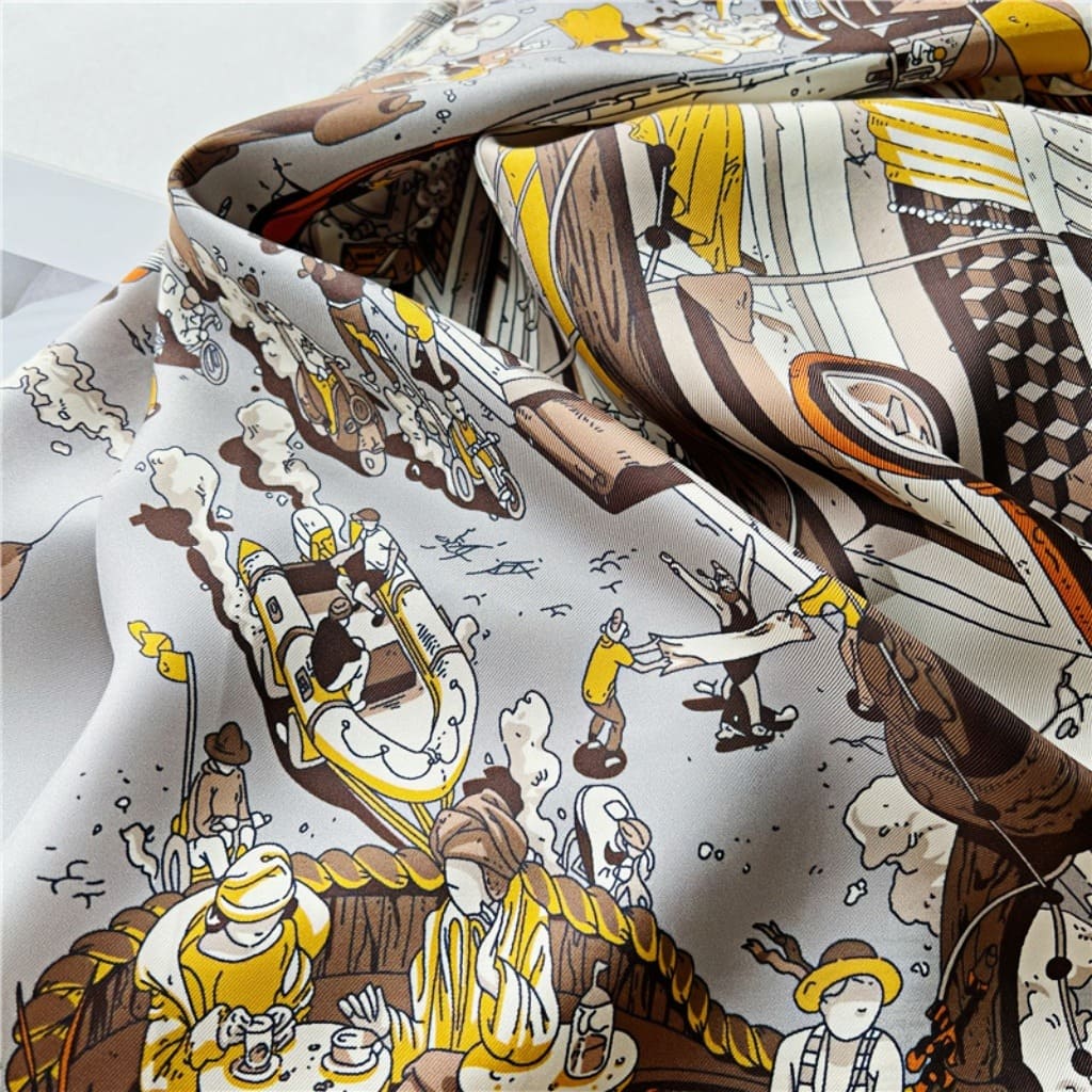 MaraSilk Pure Mulberry Silk Scarf - Square Twill MS533