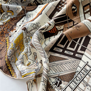 MaraSilk Pure Mulberry Silk Scarf - Square Twill MS533