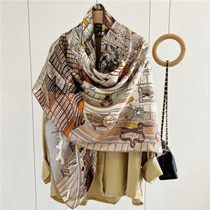 MaraSilk Pure Mulberry Silk Scarf - Square Twill MS533