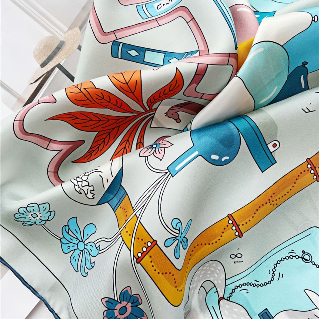 MaraSilk Pure Mulberry Silk Scarf - Square Twill MS534