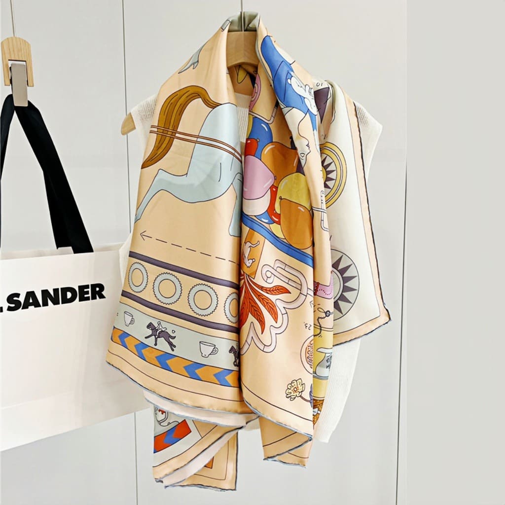 MaraSilk Pure Mulberry Silk Scarf - Square Twill MS534