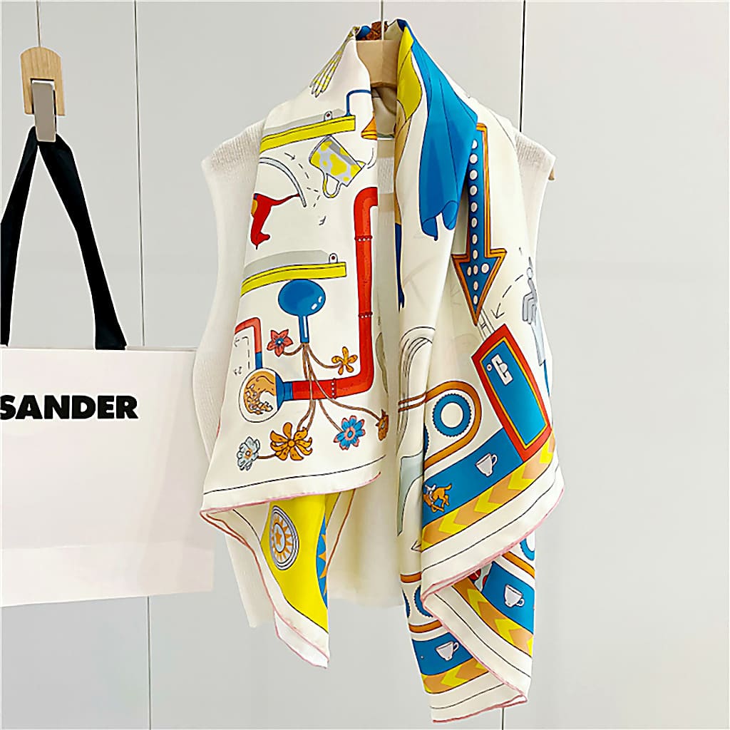 MaraSilk Pure Mulberry Silk Scarf - Square Twill MS534