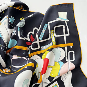 MaraSilk Pure Mulberry Silk Scarf - Square Twill MS534