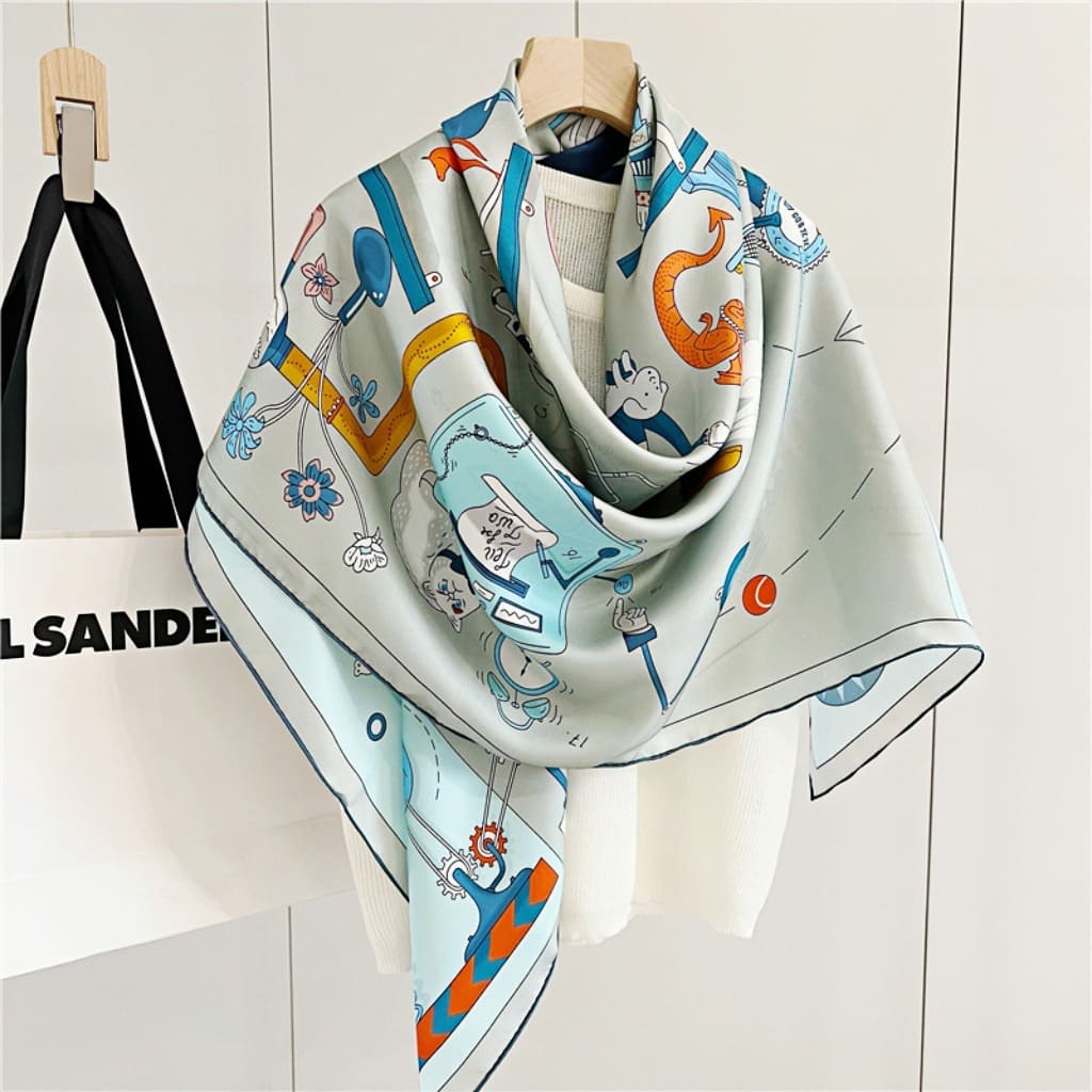 MaraSilk Pure Mulberry Silk Scarf - Square Twill MS534