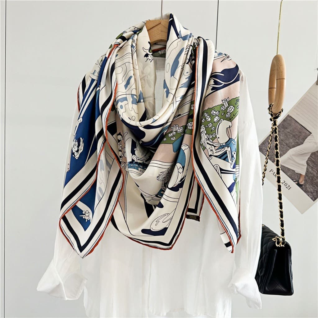 MaraSilk Pure Mulberry Silk Scarf - Square Twill MS535