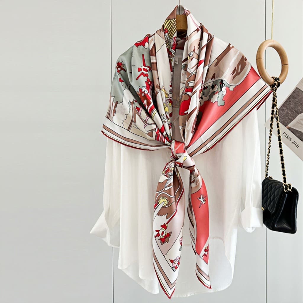 MaraSilk Pure Mulberry Silk Scarf - Square Twill MS535