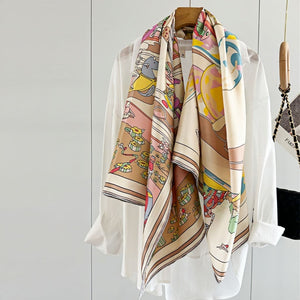 MaraSilk Pure Mulberry Silk Scarf - Square Twill MS535