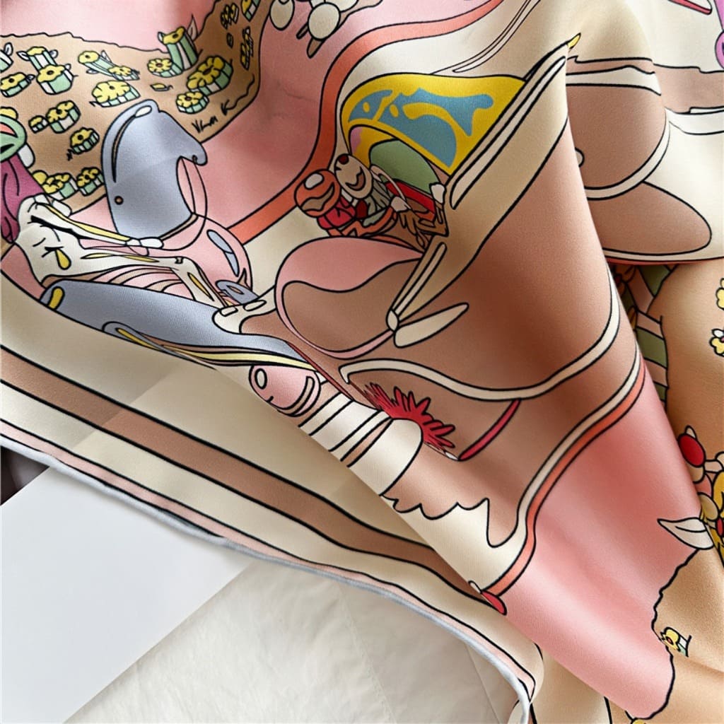 MaraSilk Pure Mulberry Silk Scarf - Square Twill MS535