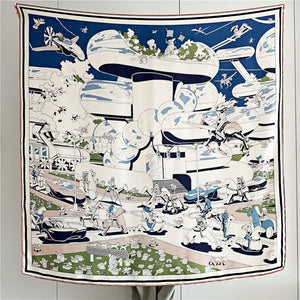MaraSilk Pure Mulberry Silk Scarf - Square Twill MS535
