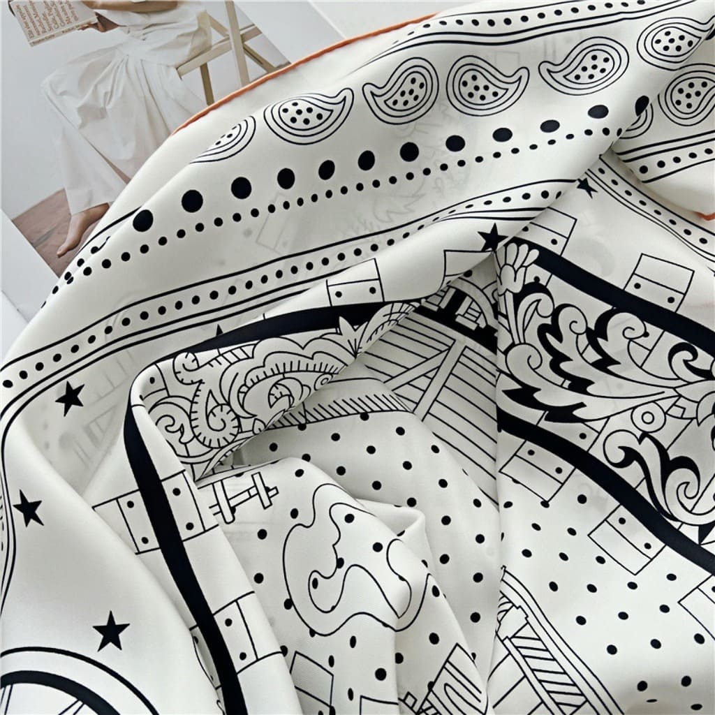 MaraSilk Pure Mulberry Silk Scarf - Square Twill MS536