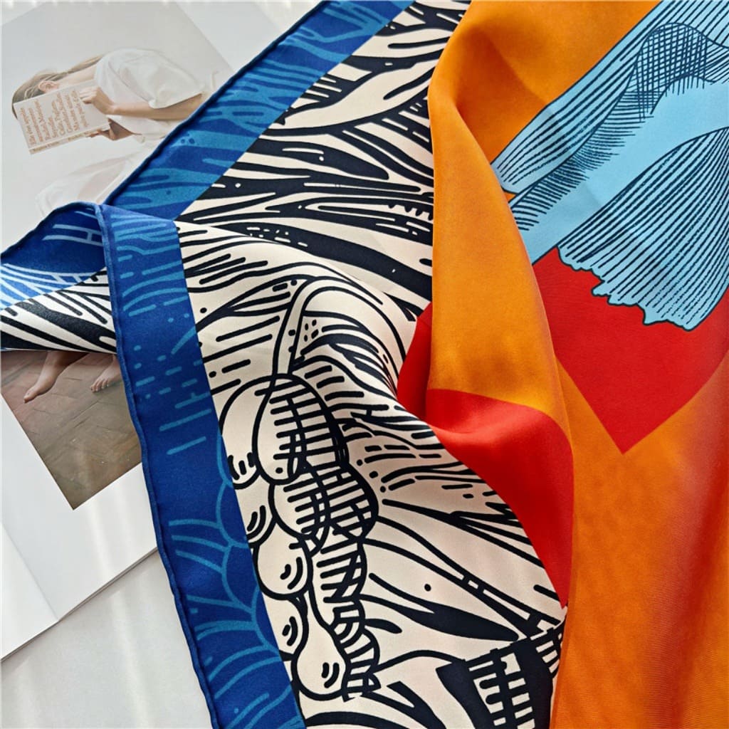 MaraSilk Pure Mulberry Silk Scarf - Square Twill MS537