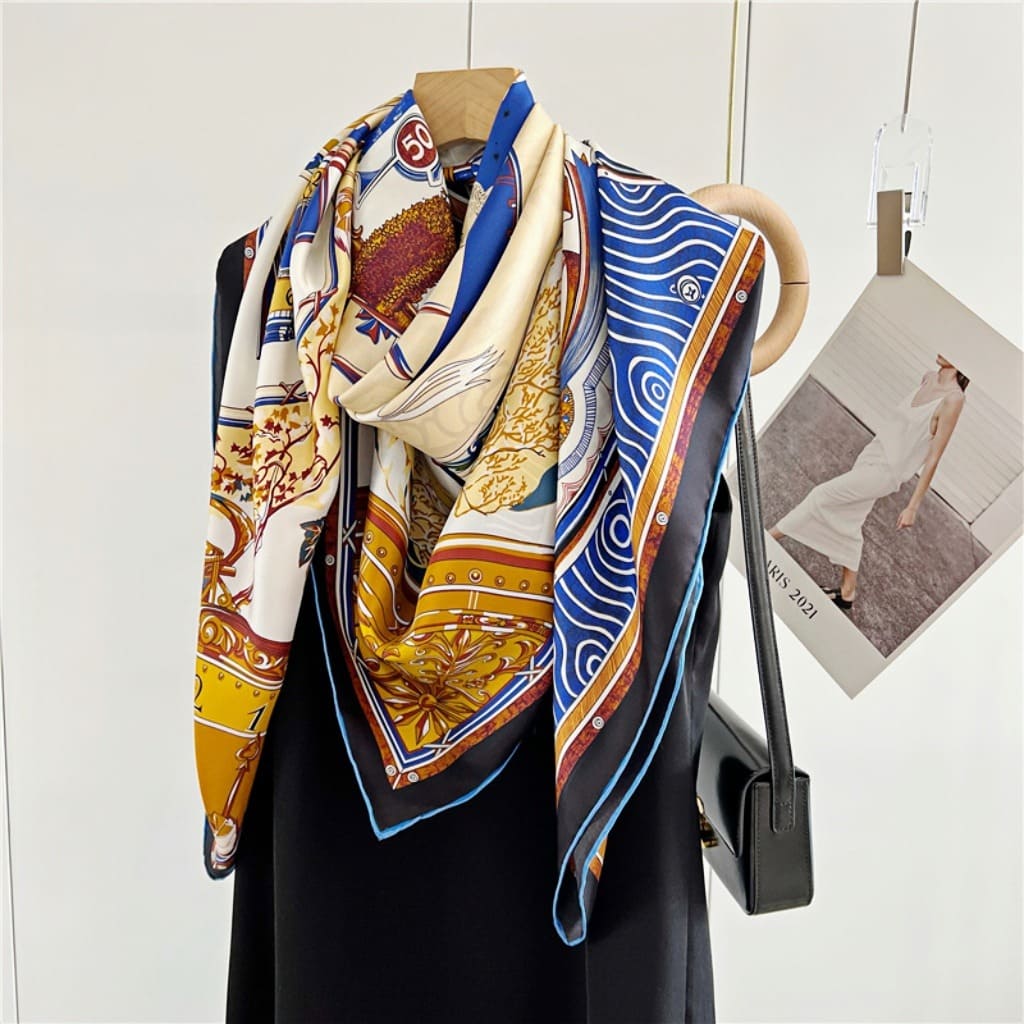 MaraSilk Pure Mulberry Silk Scarf - Square Twill MS537