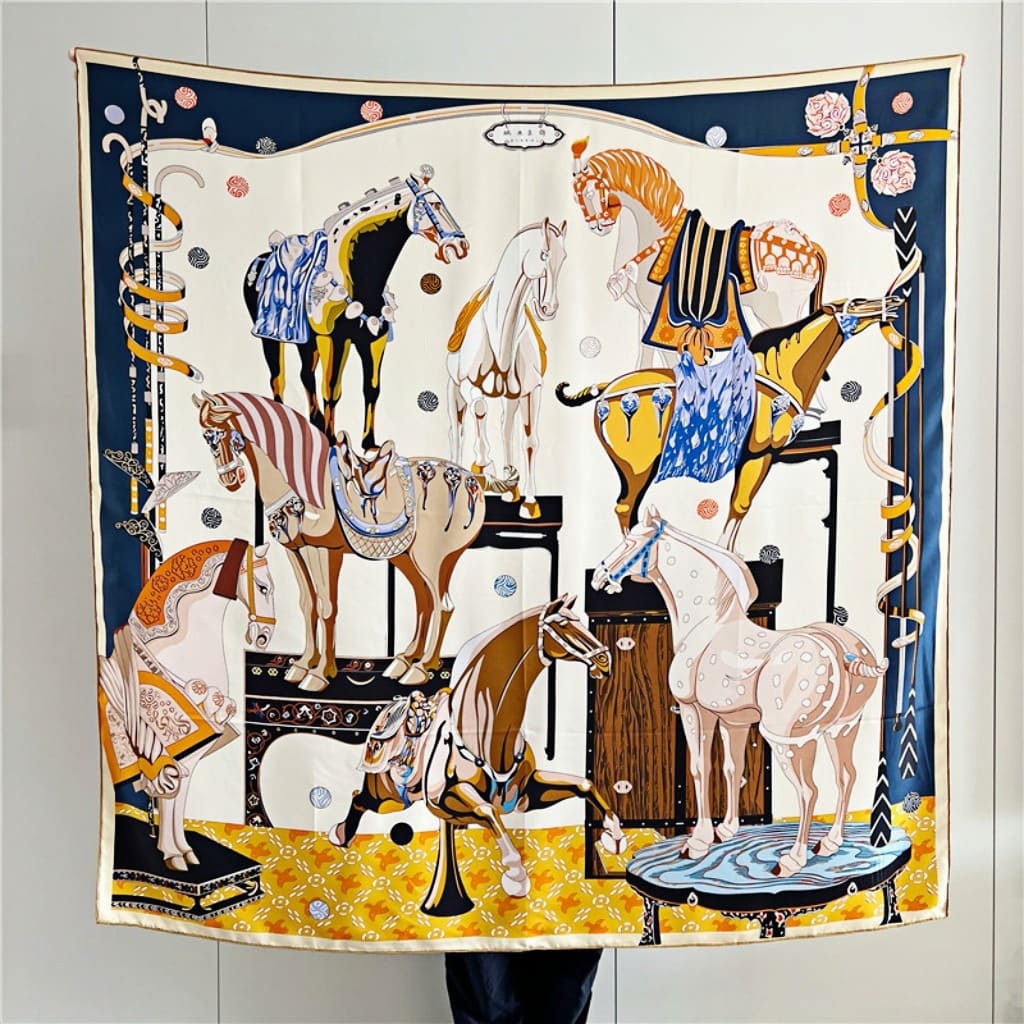 MaraSilk Pure Mulberry Silk Scarf - Square Twill MS537 53" x 53" MS53702