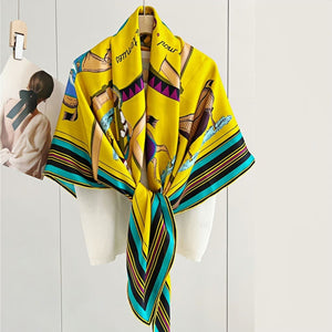 MaraSilk Pure Mulberry Silk Scarf - Square Twill MS538 53" x 53" MS53801