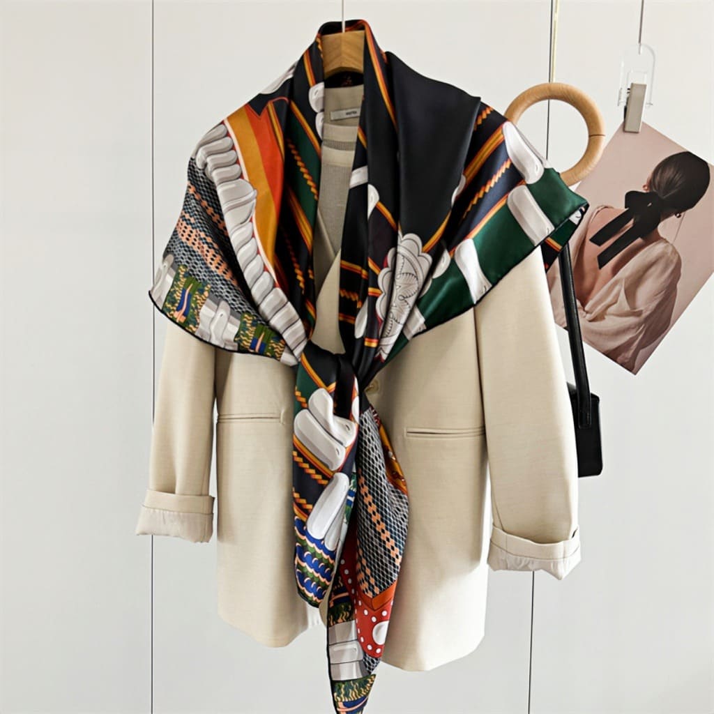 MaraSilk Pure Mulberry Silk Scarf - Square Twill MS539