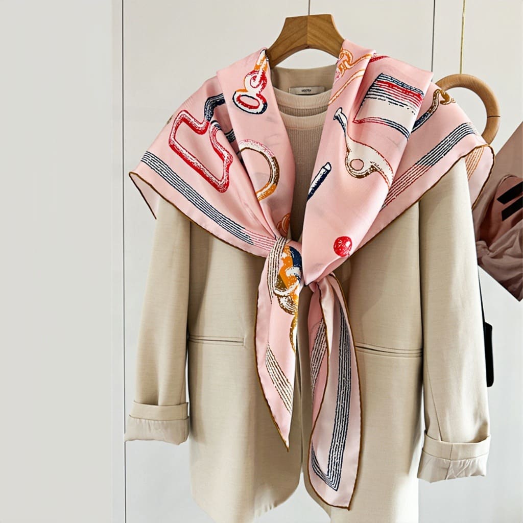 MaraSilk Pure Mulberry Silk Scarf - Square Twill MS540