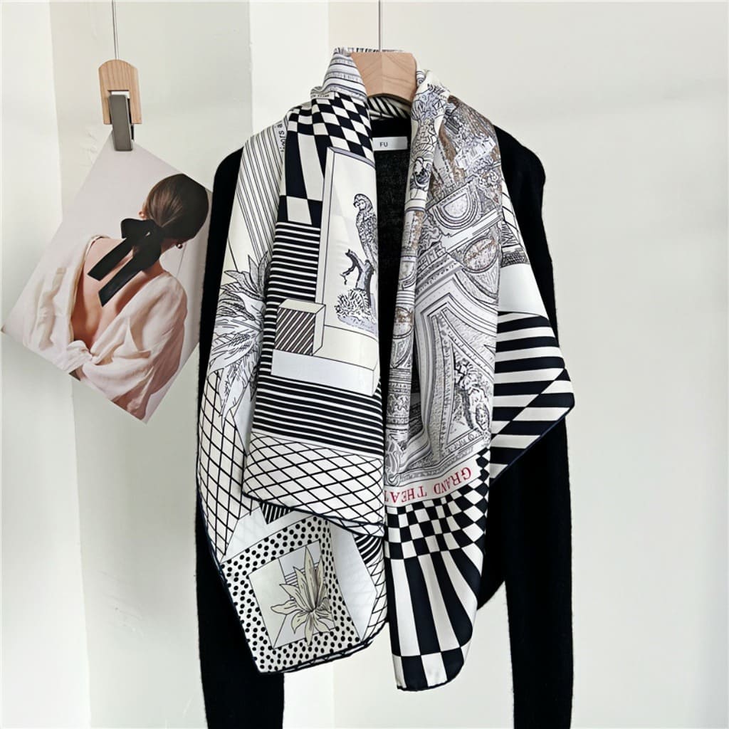 MaraSilk Pure Mulberry Silk Scarf - Square Twill MS542 53" x 53" MS54201