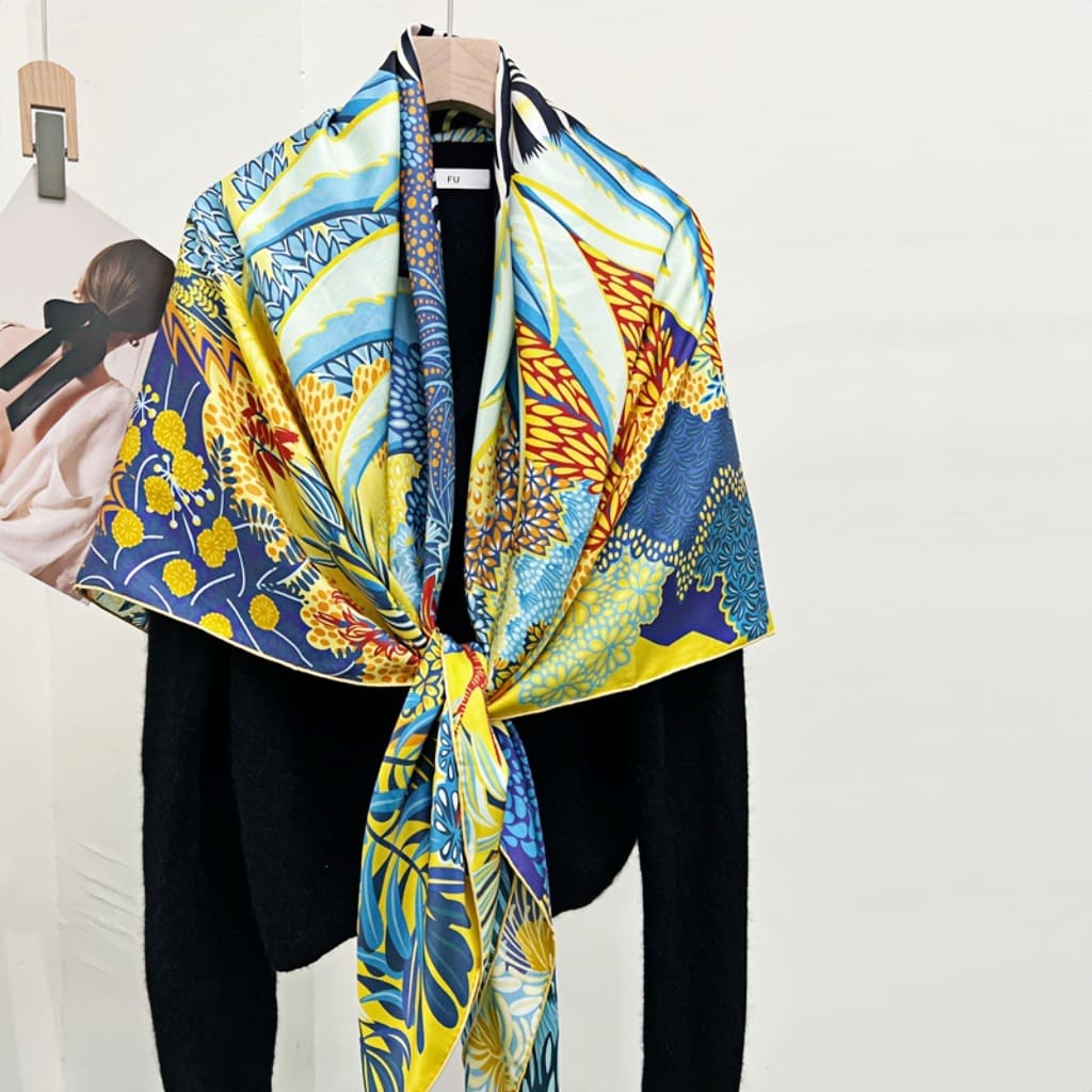 MaraSilk Pure Mulberry Silk Scarf - Square Twill MS544 53" x 53" MS54401