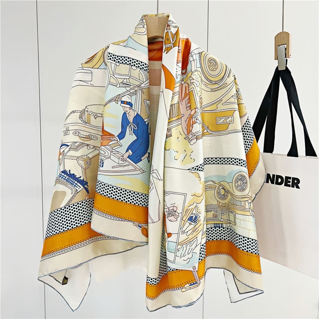 MaraSilk Pure Mulberry Silk Scarf - Square Twill MS548