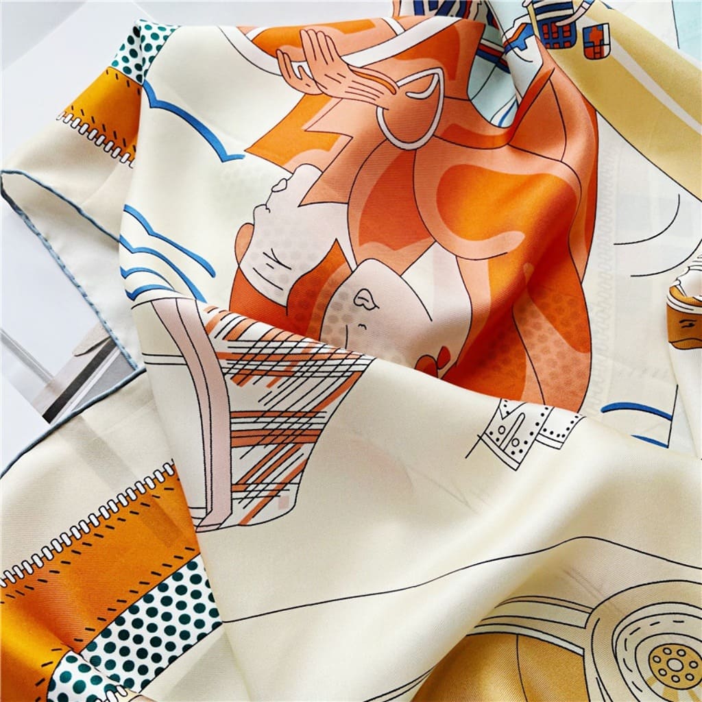 MaraSilk Pure Mulberry Silk Scarf - Square Twill MS548