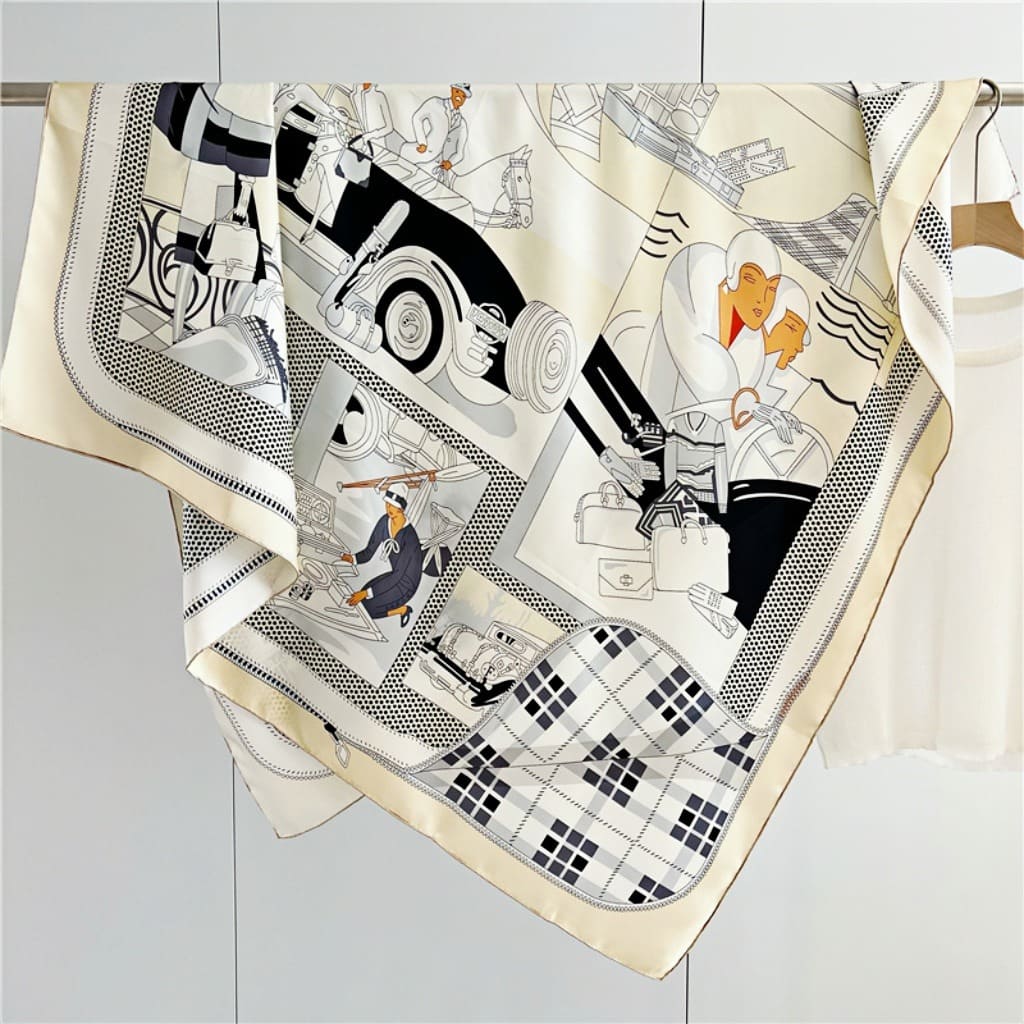 MaraSilk Pure Mulberry Silk Scarf - Square Twill MS548