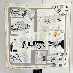 MaraSilk Pure Mulberry Silk Scarf - Square Twill MS548 53" x 53" MS54803