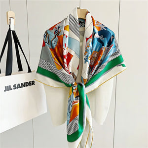 MaraSilk Pure Mulberry Silk Scarf - Square Twill MS548