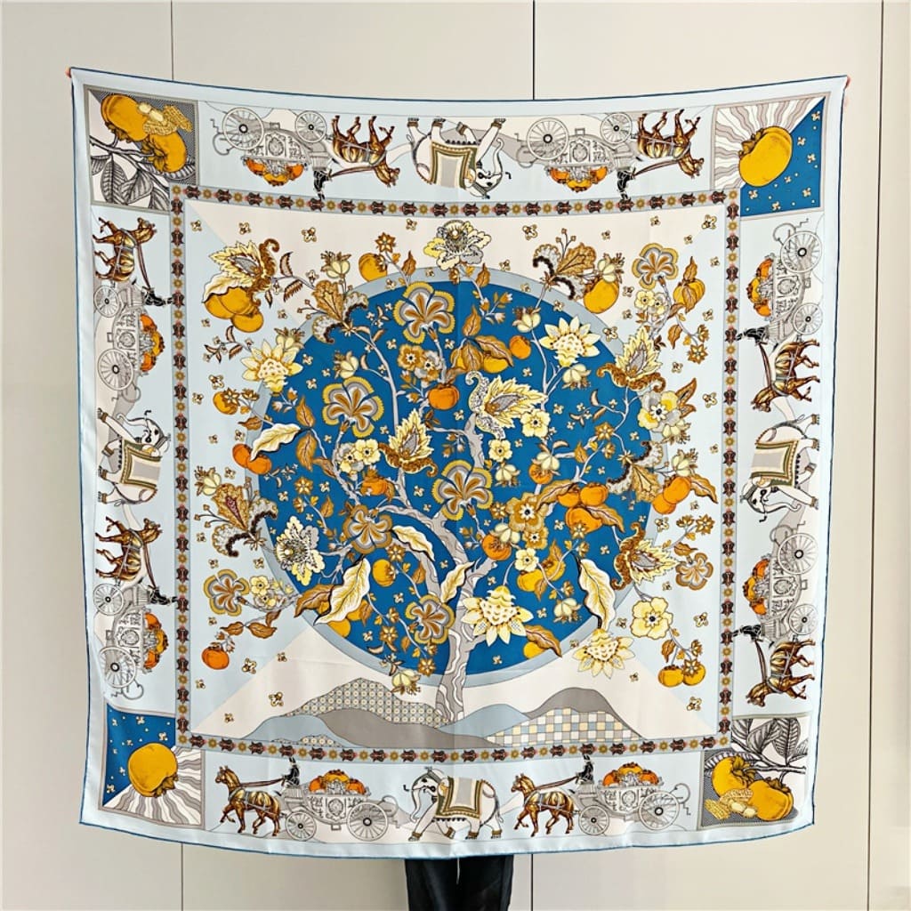 MaraSilk Pure Mulberry Silk Scarf - Square Twill MS549 53" x 53" MS54901