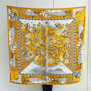 MaraSilk Pure Mulberry Silk Scarf - Square Twill MS549 53" x 53" MS54902