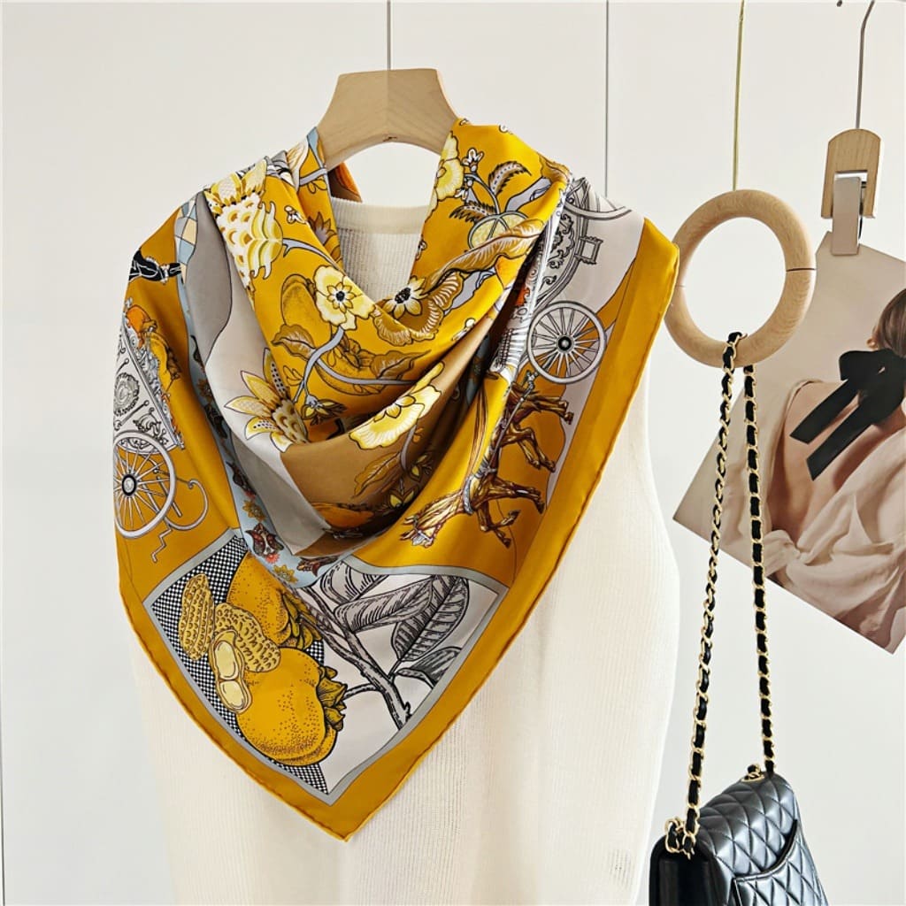 MaraSilk Pure Mulberry Silk Scarf - Square Twill MS549