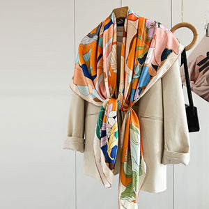 MaraSilk Pure Mulberry Silk Scarf - Square Twill MS550 53" x 53" MS55001