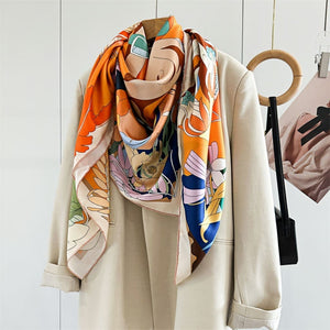 MaraSilk Pure Mulberry Silk Scarf - Square Twill MS550