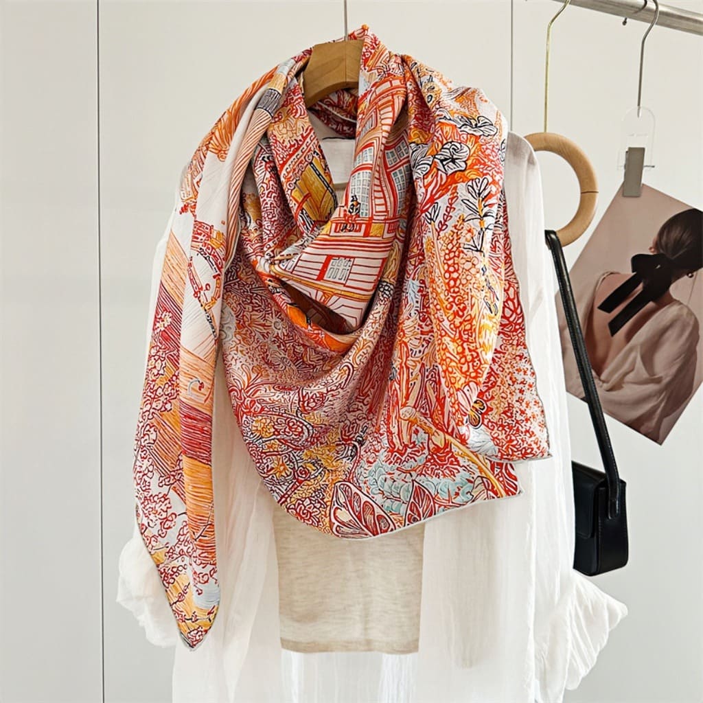 MaraSilk Pure Mulberry Silk Scarf - Square Twill MS551