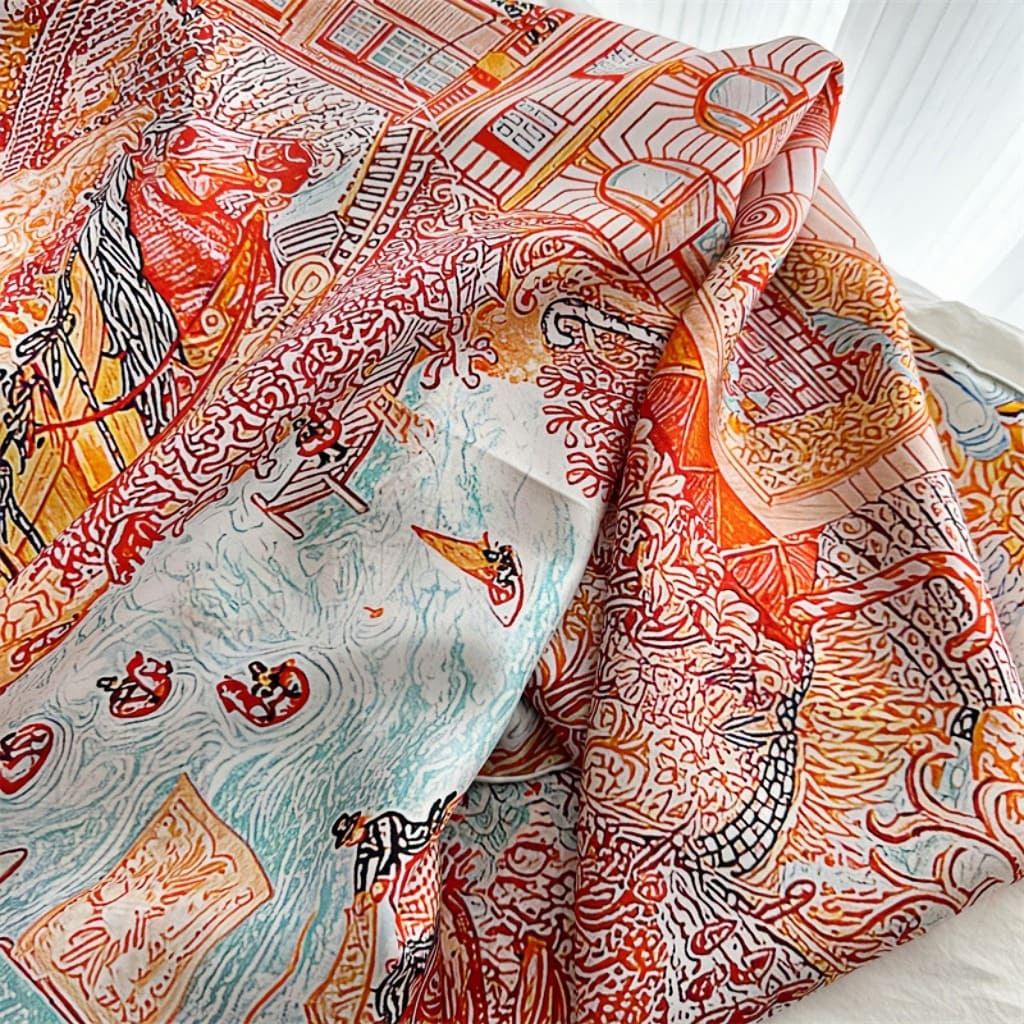 MaraSilk Pure Mulberry Silk Scarf - Square Twill MS551