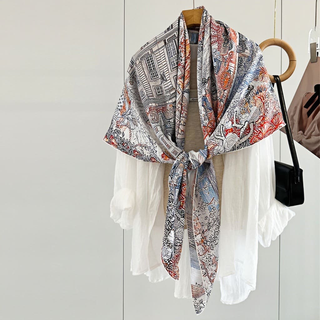 MaraSilk Pure Mulberry Silk Scarf - Square Twill MS551