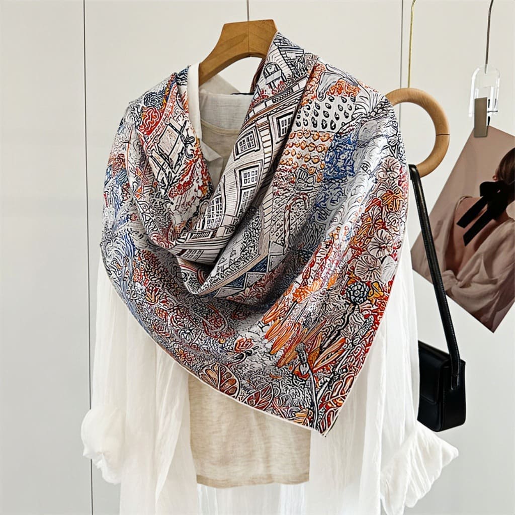 MaraSilk Pure Mulberry Silk Scarf - Square Twill MS551