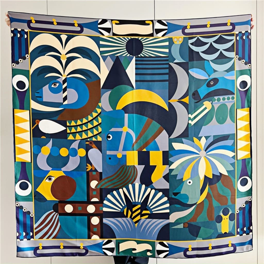 MaraSilk Pure Mulberry Silk Scarf - Square Twill MS552 53" x 53" MS55202