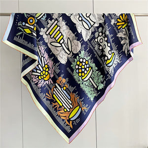 MaraSilk Pure Mulberry Silk Scarf - Square Twill MS553 53" x 53" MS55302