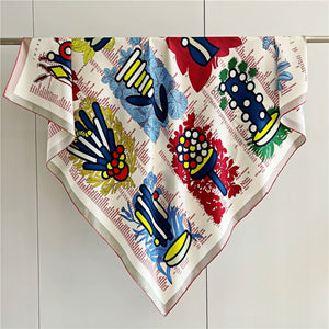 MaraSilk Pure Mulberry Silk Scarf - Square Twill MS553 53" x 53" MS55303