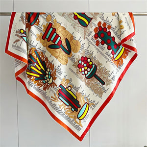 MaraSilk Pure Mulberry Silk Scarf - Square Twill MS553 53" x 53" MS55301