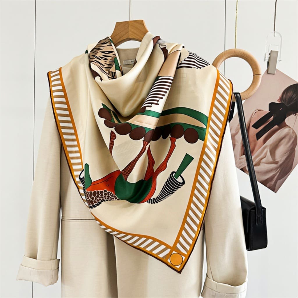 MaraSilk Pure Mulberry Silk Scarf - Square Twill MS556