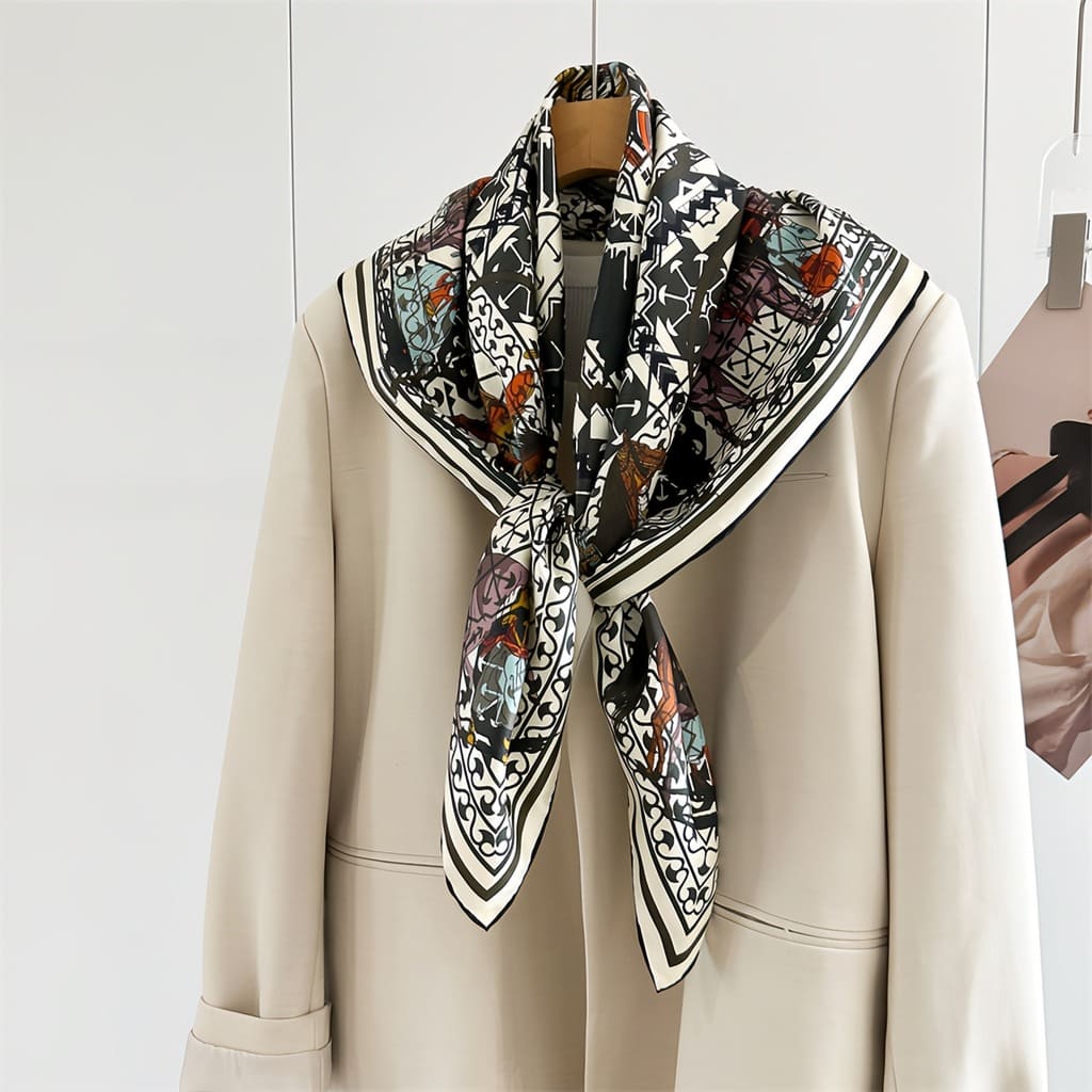 MaraSilk Pure Mulberry Silk Scarf - Square Twill MS835 34" x 34" MS83501