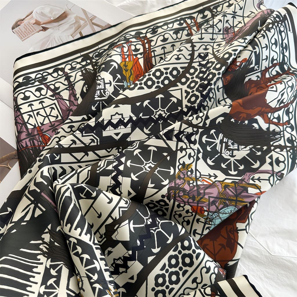 MaraSilk Pure Mulberry Silk Scarf - Square Twill MS835