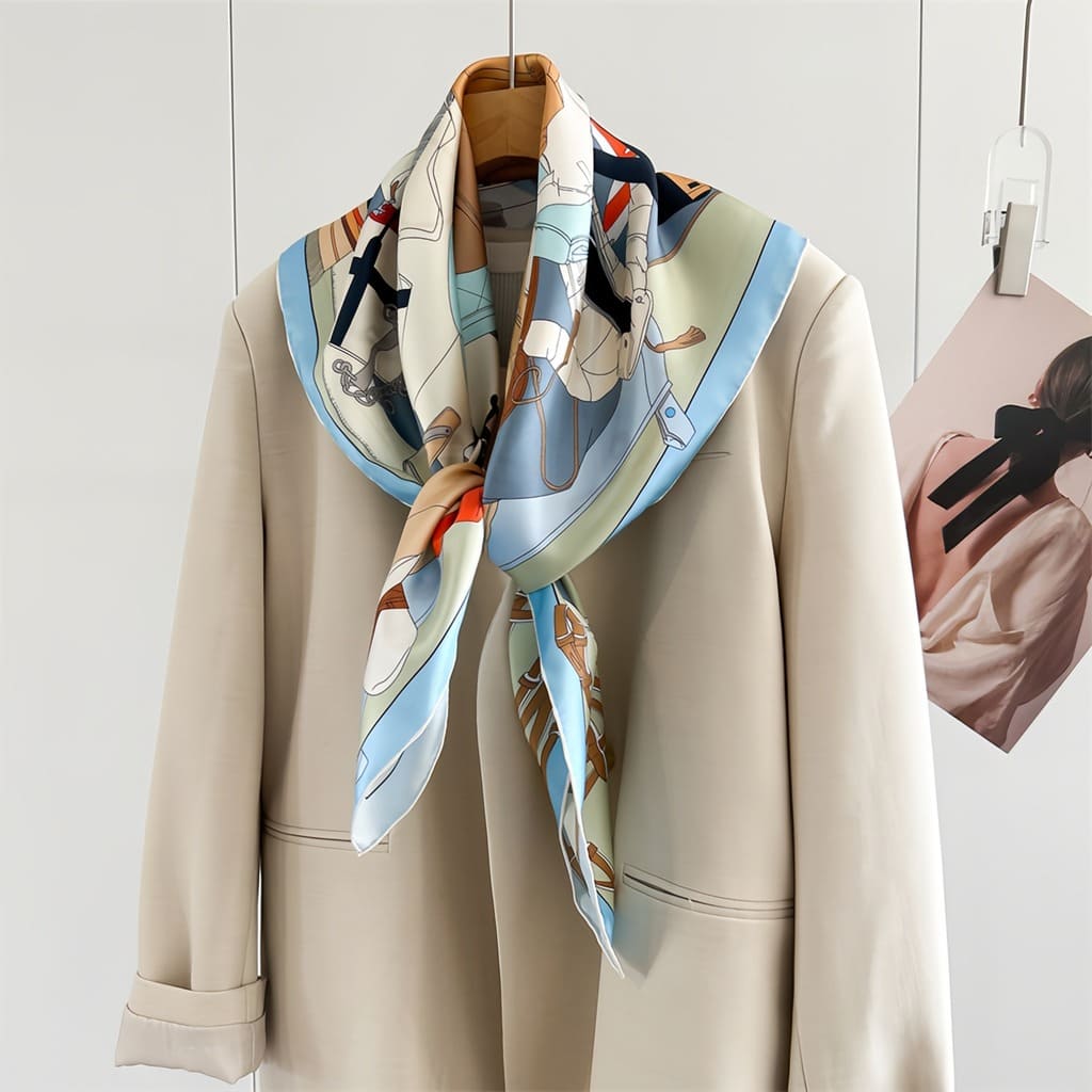 MaraSilk Pure Mulberry Silk Scarf - Square Twill MS836